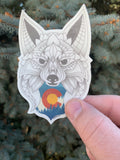 Colorado Fox Sticker