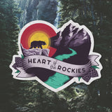 Heart of the Rockies Sticker